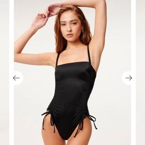 Good American Shine Ruched One-piece